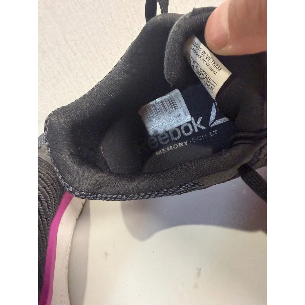 Reebok MemoryTech LT Womens Running Shoes Black Purple Grey CN2032 Size 6.5
